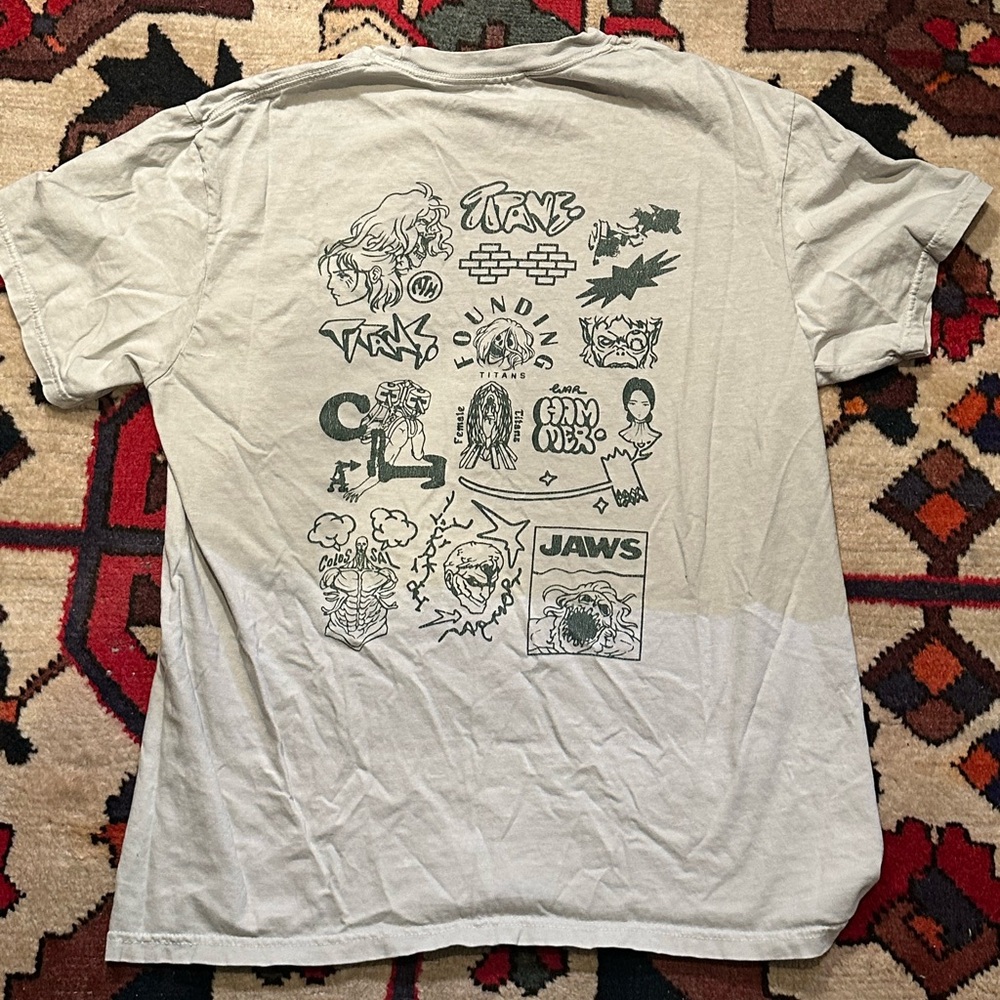 catori means large tshirt white - jaws / titans